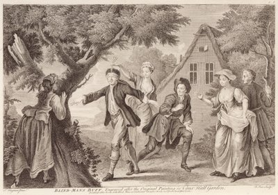 Blindekuh, graviert von Remi Parr von Francis Hayman