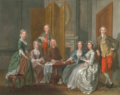 Die Familie Gascoigne, ca. 1740 von Francis Hayman