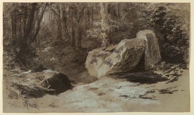 Felsen im Wald von Francis Hopkinson Smith
