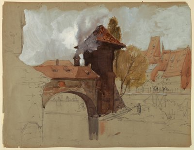 Studie von Brücke und Kanal von Francis Hopkinson Smith