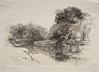 Ein Fluss in Irland, 1864 von Francis Seymour Haden