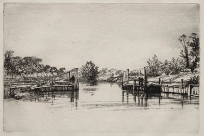 Egham Schleuse von Francis Seymour Haden