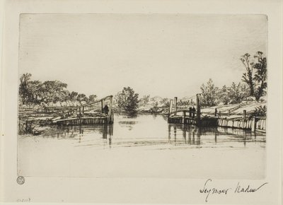 Egham Schleuse von Francis Seymour Haden