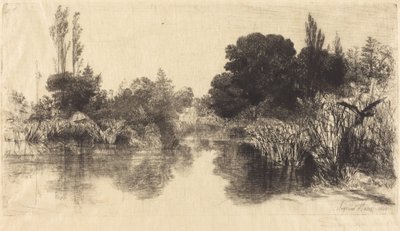 Shere Mill Pond (Die größere Platte) von Francis Seymour Haden