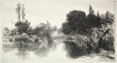 Shere Mill Pond (Die größere Platte) von Francis Seymour Haden