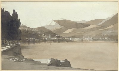 Stadt Lugano, Schweiz, 1781 von Francis Towne
