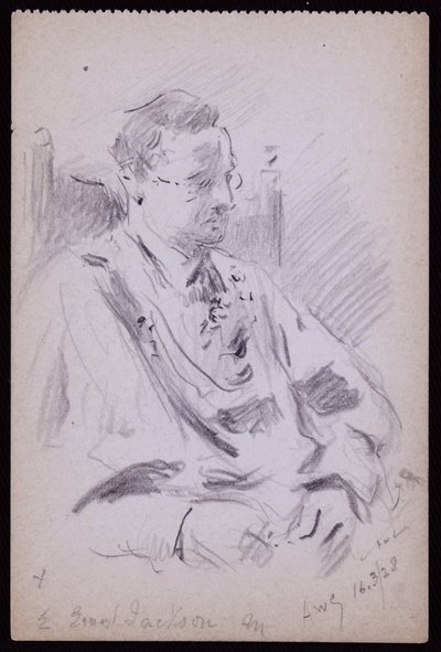 Porträt von Ernest Jackson von Francis Wilfred Lawson