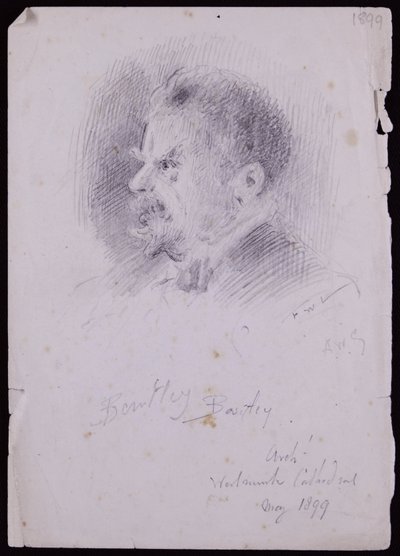 Porträt von JF Bentley von Francis Wilfred Lawson