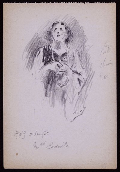Porträt von Mrs. Arundel Esdaile von Francis Wilfred Lawson