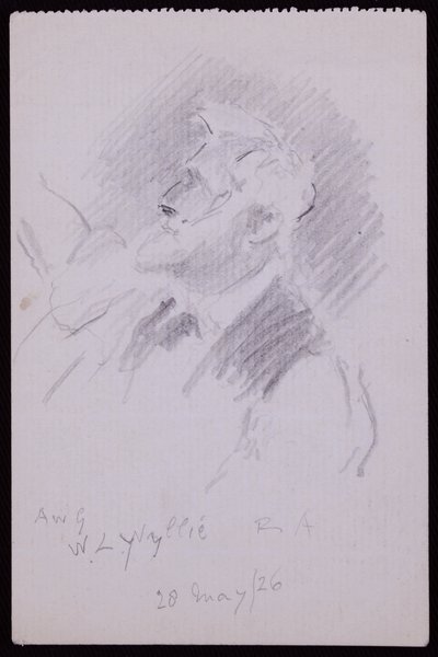 Porträt von WL Wyllie von Francis Wilfred Lawson