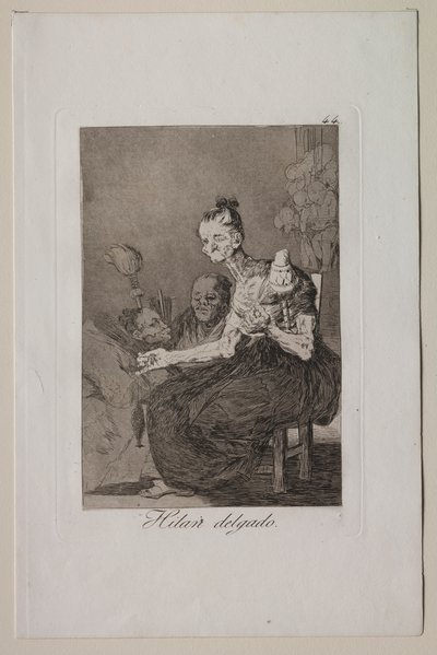 Caprichos: Sie spinnen fein von Francisco de Goya