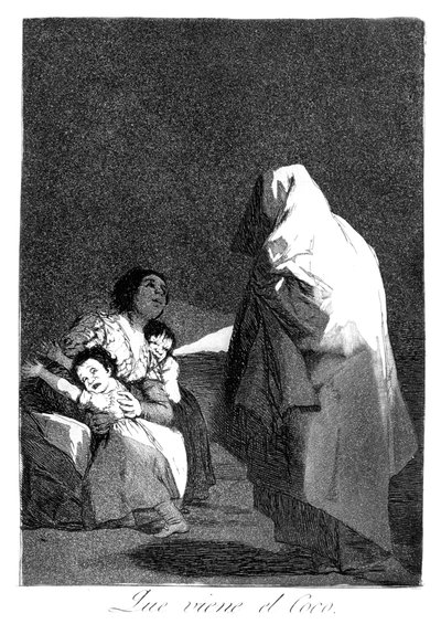 Hier kommt der Bögemann, 1799 von Francisco de Goya