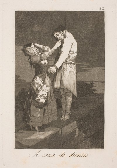 Auf der Jagd nach Zähnen von Francisco de Goya