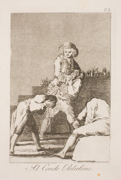 Der Pfalzgraf. Außenminister Urquijo als Quacksalber von Francisco de Goya