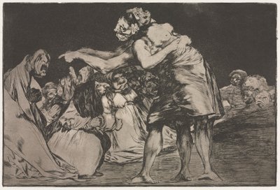 Die Sprichwörter: Ehelicher Unsinn, 1864 von Francisco de Goya