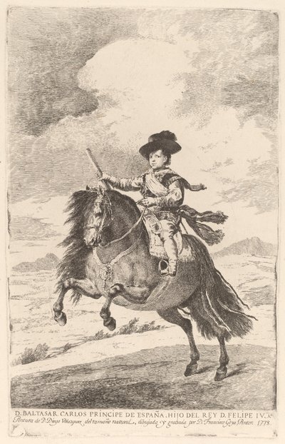 Baltasar Carlos von Francisco de Goya after Diego Velázquez
