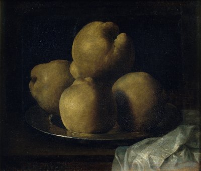 Stillleben mit Quitten von Francisco de Zurbaran