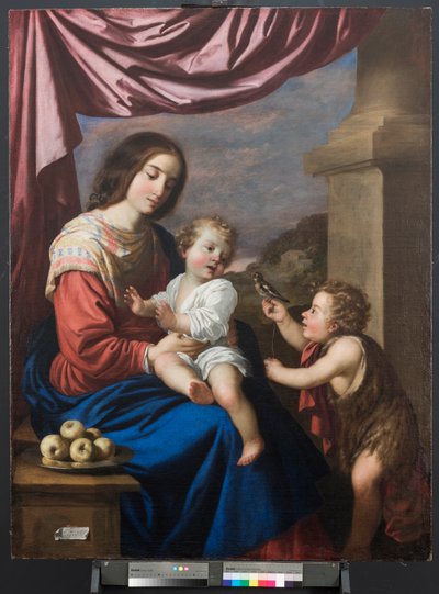 Maria mit Kind und Johannes dem Täufer von Francisco de Zurbaran