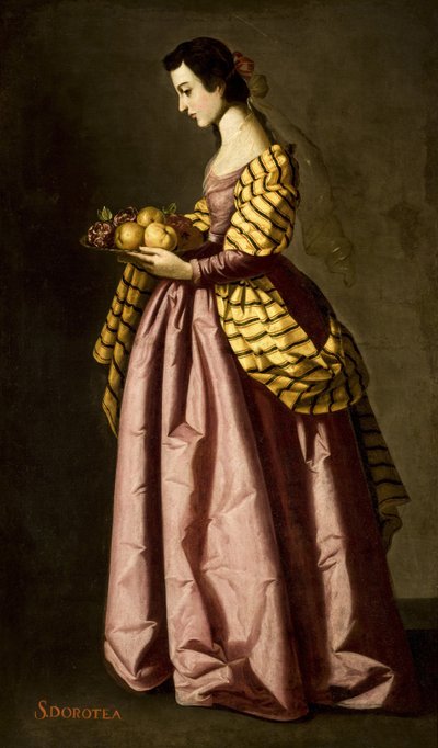 Heilige Dorothea, ca. 1640 von Francisco de Zurbaran