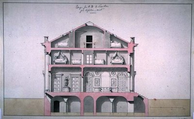 Abschnitt des Landpavillons von Francois (attr. to) Lefebure