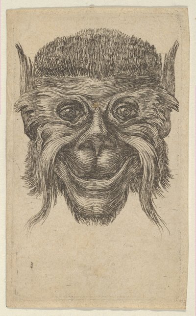 Affenmaske, aus Divers Masques, ca. 1635-45 von Francois Chauveau