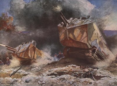 Erste Weltkrieg Schlachtfeldszene von Francois Flameng