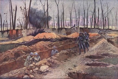 Erste Weltkrieg Schlachtfeldszene von Francois Flameng