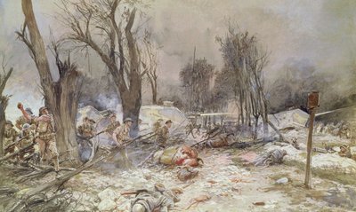 Die Offensive bei Saint-Pierre-Aigle, Juli 1918 von Francois Flameng