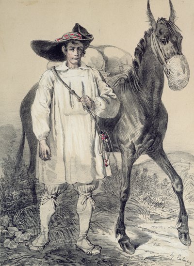 Salzarbeiter aus Batz von Francois Hippolyte Lalaisse