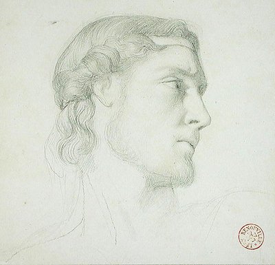 Kopfstudie von Francois Leon Benouville