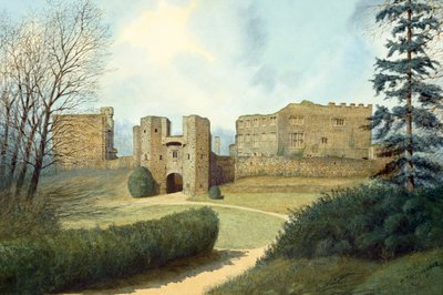 Berry Pomeroy Castle, 15. Jahrhundert, ca. 1990-2010 von Frank Gardiner