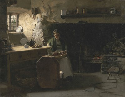 Kartoffeln schälen von Frank Holl