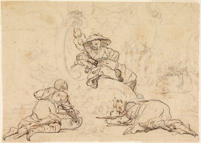 Entwürfe für Chinoiserie-Ornamente von François Boucher