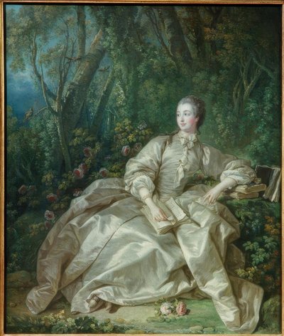 Madame de Pompadour im Freien sitzend von François Boucher