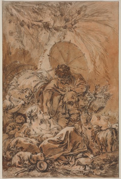 Die Abreise von Jakob von François Boucher