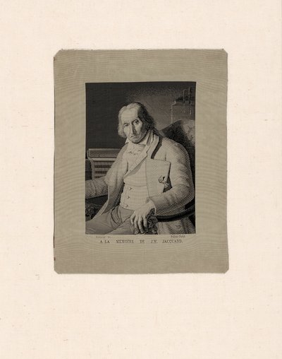 Porträt von Joseph Marie Jacquard (1752–1834) von François Carquillat