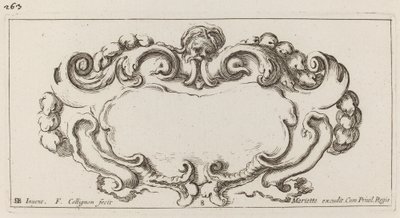 Kartusche von François Collignon after Stefano Della Bella