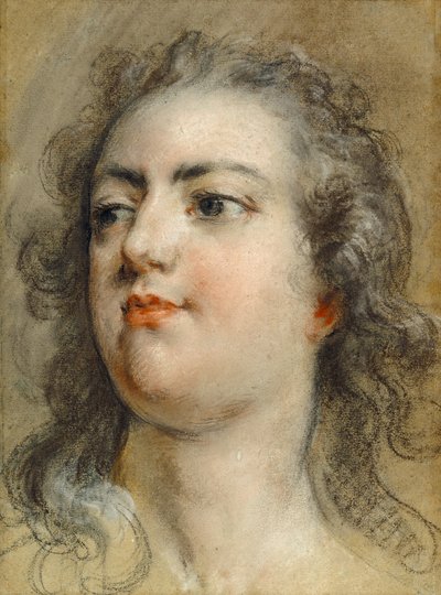 Kopf von König Ludwig XV von François Le Moyne