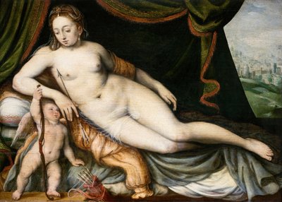 Venus und Amor von Frans Floris I