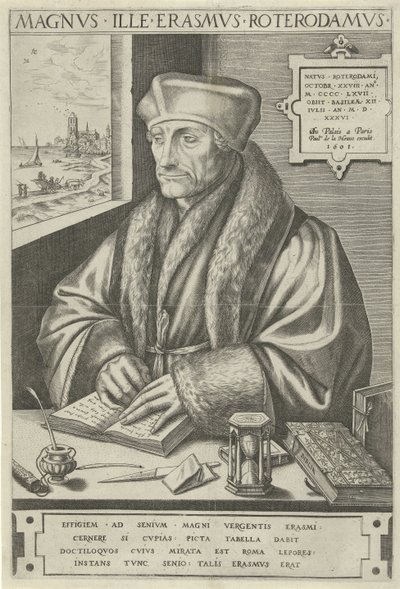 Porträt von Desiderius Erasmus von Frans Huys