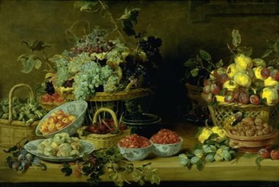 Stillleben mit Früchten auf einem Tisch von Frans Snijders