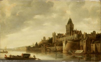 Ansicht des Valkhofs in Nijmegen von Frans de Hulst