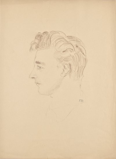 Porträtstudie Franz Barwig der Jüngere von Franz Barwig d. Ä.