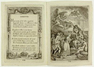 Tafel 8, aus Nella Venuta von Franz Edmund Weirotter
