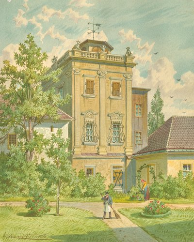 Der alte Hundsturm im 5. Wiener Gemeindebezirk von Franz Gerasch