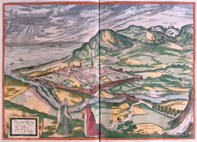 Pesaro, Italien (Gravur) von Franz Hogenberg