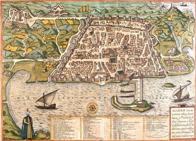 Ansicht von Algier, Algerien von Franz Hogenberg