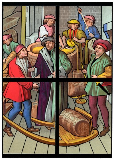 Eine Brauerei, 15. Jahrhundert 1849 von Franz Kellerhoven