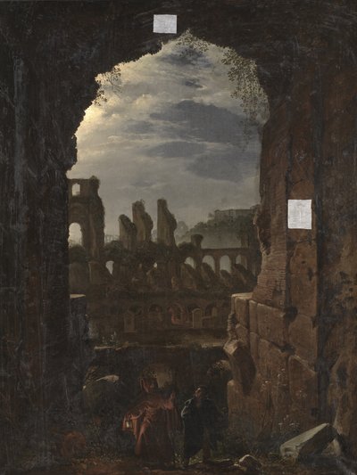 Ansicht des Kolosseums im Mondlicht von Franz Ludwig Catel