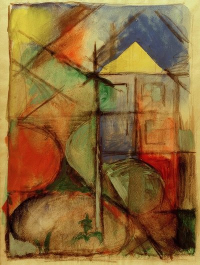 Abstrakte Komposition von Franz Marc